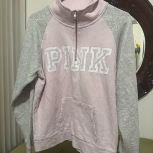 Victoria's Secret Pink and Gray Cowl Neck Sweater